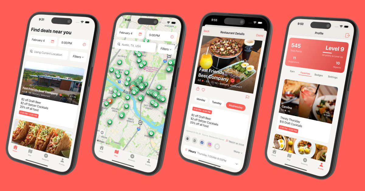 happyhopper - Find the Best Happy Hours Near You!